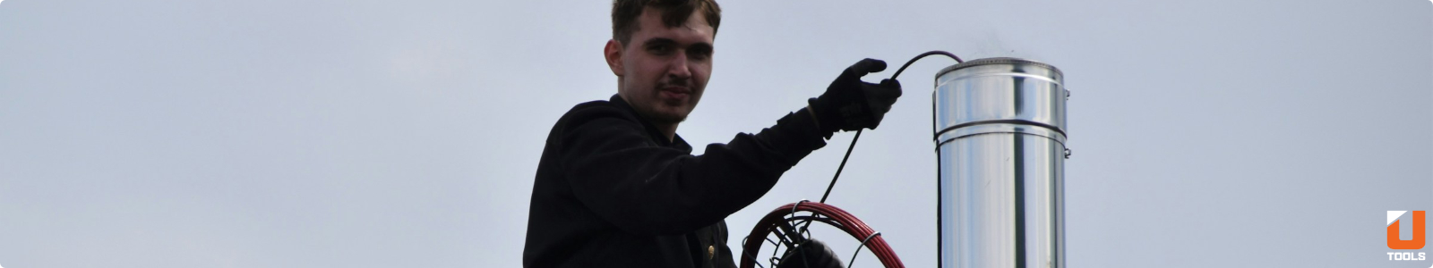 Waldemar čistí komín