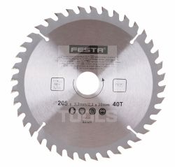 Plov kot do dreva TCT 205x3,2x30mm 40 zubov